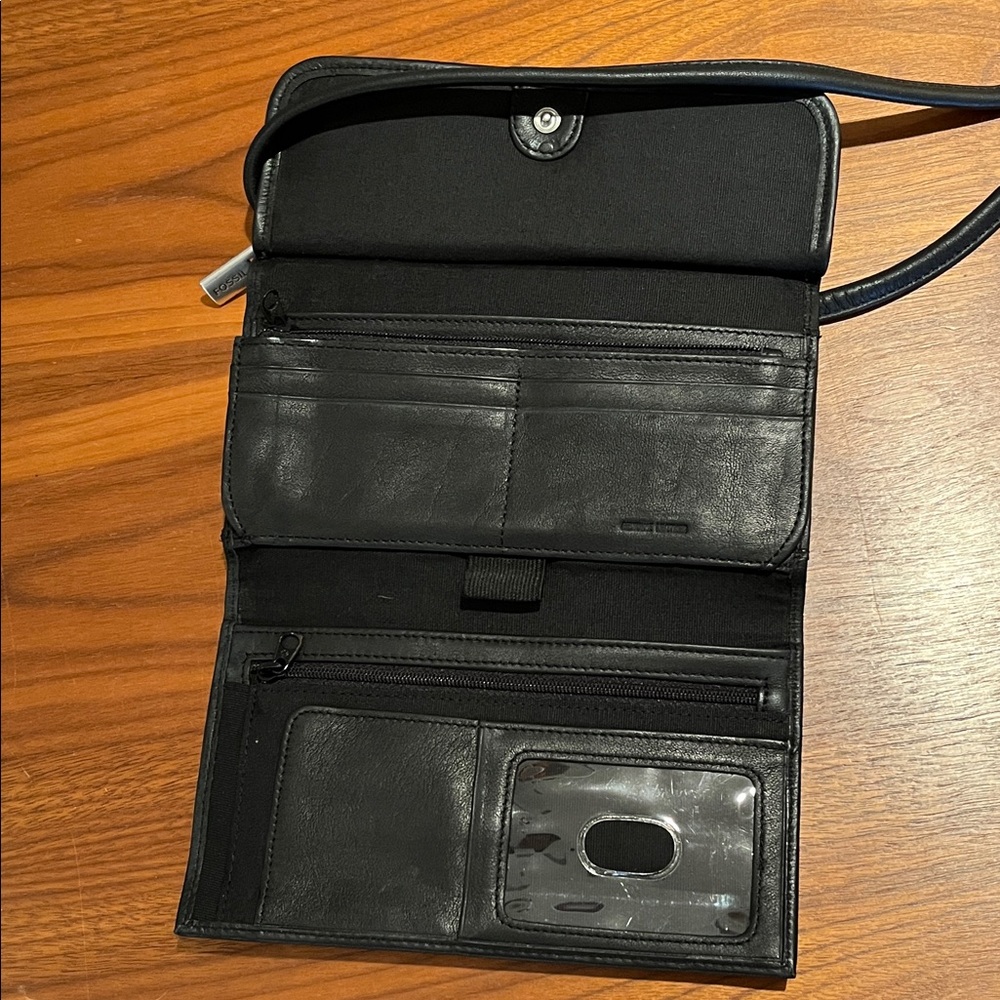 Fossil Black Leather Crossbody Bag - Picture 4 of 14